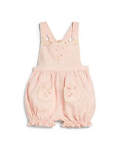 Ralph Lauren Infants Embroidered Bubble Shortall   Pale Pink