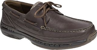 Mens Dunham Shoreline MCN420   Brown Leather Moc Toe Shoes