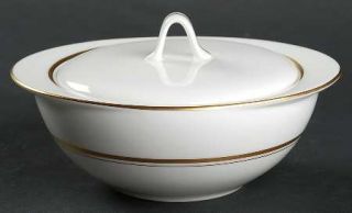 Fukagawa Dorset Sugar Bowl & Lid, Fine China Dinnerware   Imperial Bone,Gold Tri