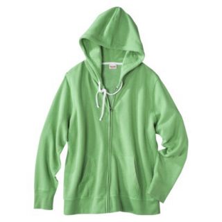 Mossimo Supply Co. Juniors Plus Size Long Sleeve Fleece Hoodie   Green 1
