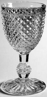 Baccarat Bac1 (Pressed) Wine Glass   Pressed Diamond Point