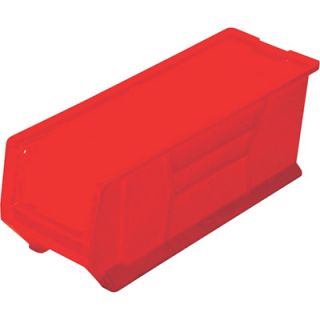 Quantum Storage Hulk Bins   6 Pack, 23 7/8in.L x 8 1/4in.W x 9in.H, Red, Model#