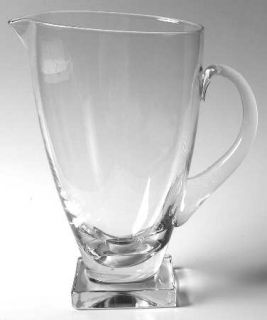 Puccinelli Square Base Clear 70 Ounce Pticher   Square Base, Plain Bowl, Clear