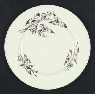 Lenox China Arrowhead Dinner Plate, Fine China Dinnerware   Gold Outlined Flower