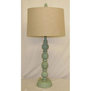 Luisito Blue Wooden Table Lamp