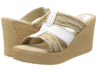 Sbicca Tidepool Womens Wedge Shoes (White)