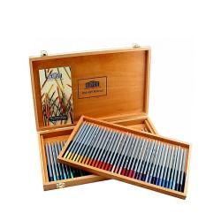 Derwent Watercolor Pencils With Hardwood Box (set Of 72)