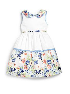 Luli and Me Toddlers & Little Girls Floral Dress   White Floral