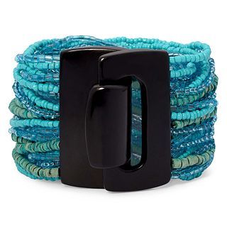 Mixit Aqua Bead Multi Strand Bracelet, Blue
