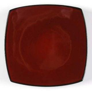 Gibson Designs Soho Lounge Red Salad Plate, Fine China Dinnerware   Square,All R