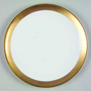 Wedgwood Satine Gold Salad/Dessert Plate, Fine China Dinnerware   Wide Gold Band