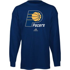 Indiana Pacers adidas NBA Primary Logo Long Sleeve T Shirt