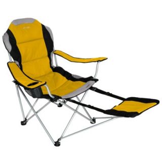Xscape Padded Sportline Quad Fold Chair   Yellow/ Black/ Light Gray
