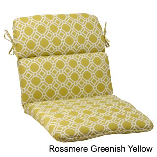 Pillow Perfect Rossmere Outdoor Rounded Chair Cushion