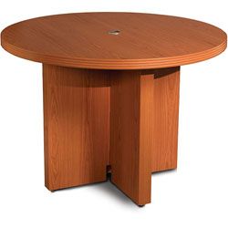 Mayline Aberdeen 42 inch Cherry Round Conference Table