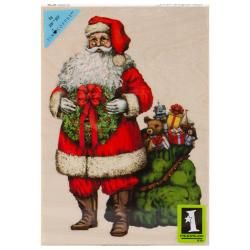 Inkadinkado Christmas Mounted Rubber Stamp 3.5 X5  Santa
