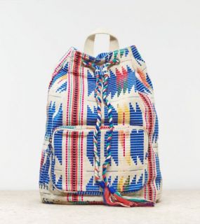 Multi AEO Boho Embroidered Bucket Backpack, Womens One Size