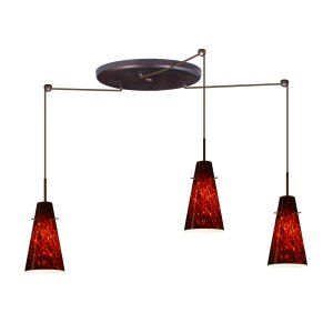 Besa Lighting BEL 3JW 412441 LED BR Cierro Pendant