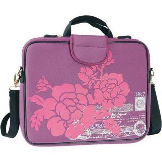 Womens Laurex 13.3in Laptop Sleeve Purple Hibiscus
