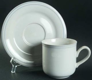 Johann Haviland Nightwinds Flat Cup & Saucer Set, Fine China Dinnerware   Crown