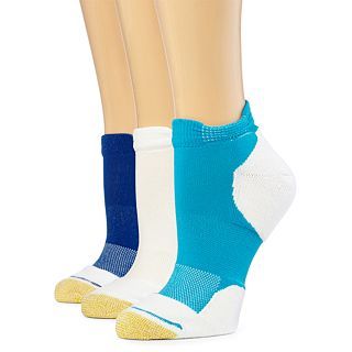 Gold Toe GoldToe 3 pk. Athletic No Show Socks, Blue/White, Womens