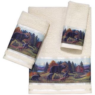 Avanti Black Bear Lodge Bath Towels