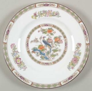 Wedgwood Kutani Crane Salad Plate, Fine China Dinnerware   Bone, Bird, Floral Ri