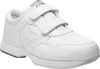 Mens Propet LifeWalker Strap   White Diabetic Shoes