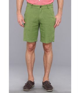 Report Collection 5 Pocket Linen Short Mens Shorts (Green)