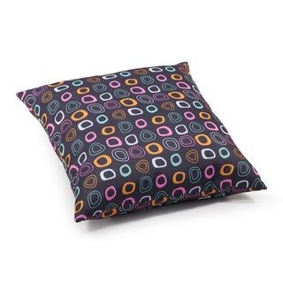 Chocolate Base And Mutlicolor Pattern Kitten Pillow (Chocolate base and multicolor patternMaterials Water resistant polyblendFill FoamClosure ZipperWeather resistantUV protectionCare instructions Hand wash onlyDimensions 6.7 inches high x 21.3 inches