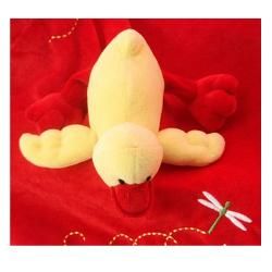 Wubbanub Wubbie Yellow Duck Blanket (Soft poly velour with satinCare instructions Machine washableDimensions 8 inches long x 5 inches wide x 2.5 inches high)