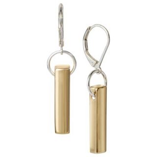 Lonna & Lilly Bar Drop Earrings   Gold/Silver