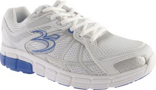 Mens Gravity Defyer Super Walk   White/Blue Mesh Lace Up Shoes