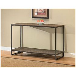 Elements Grey Sofa Table With Shelf