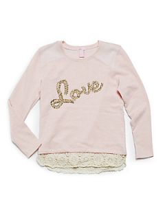 Girls Love French Terry Tunic   Pink