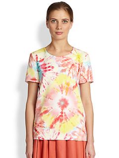 Moschino Cheap And Chic Tie Dye Print Top   Pink