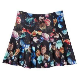 Mossimo Womens Scuba Skirt   Floral Print XL