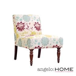 Angelohome Bradstreet Floral Armless Chair