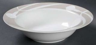 Mikasa Classic Flair Beige 10 Round Vegetable Bowl, Fine China Dinnerware   Bei