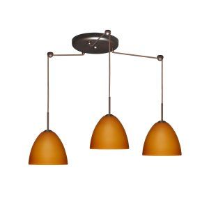 Besa Lighting BEL 3BC 757280 BR Sasha II Pendant