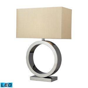 Dimond Lighting DMD D2201 LED Aurora Contemporary Circle Table Lamp with Light B