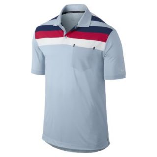 Nike Fashion Stripe Pocket Mens Golf Polo   Light Armory Blue