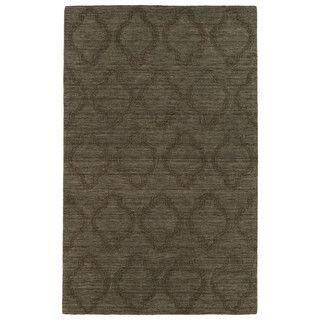 Trends Chocolate Brown Prints Wool Rug (5 X 8)
