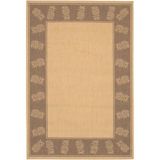 Recife Tropics Natural Cocoa Rug (76 X 109) (NaturalSecondary colors CocoaTip We recommend the use of a non skid pad to keep the rug in place on smooth surfaces.All rug sizes are approximate. Due to the difference of monitor colors, some rug colors may 