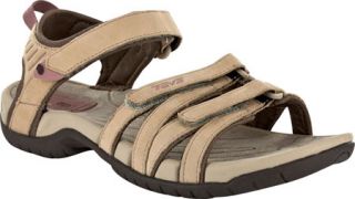 Womens Teva Tirra Leather   Khaki Velcro Shoes