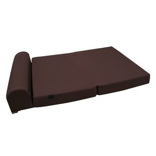 Extra Large Brown Tri fold Foam Bed / Couch (BrownDesign Tri foldLining Poplin fabricDimensions 6 inches high x 60 inches wide x 70 inches deepCare instructions Wipe with damp clothMaterials 1.2 high density foam, poplin fabricCan be folded into a sm