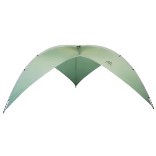 Alps Mountaineering Sage Tri awning (SageEasy to assemble Includes Sunshield side fabric panel for extra protectionOne side is taller for improved visibility Fabric is UV resistant 75D polyester with multi pass urethane coatingVariable height and width ad
