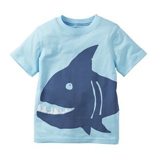 Carters Short Sleeve Shark Graphic Tee   Boys 2t 4t, Blue, Blue, Boys