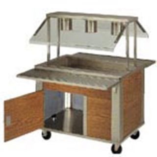 Piper Products Slimline Cold Food Unit w/ 3 Pan Capacity, Mechanically Cooled, 220/1V