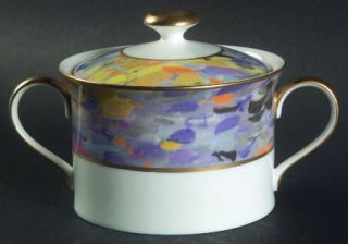 Mikasa Montmartre Sugar Bowl & Lid, Fine China Dinnerware   Homage To Van Gogh